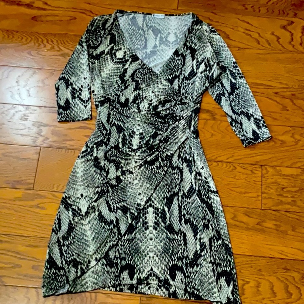 Mare blu St Tropez snakeskin wrap dress